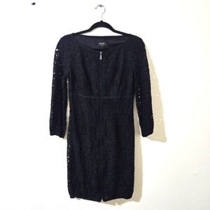 Laundry By Shelli Segal Zip Front Lace Mini Dress